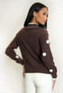 Polka Dot Pankou Closure Jumper