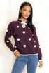 Polka Dot Pankou Closure Jumper