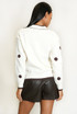 Polka Dot Pankou Closure Jumper