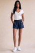 Contrast Waistband Casual Runner Shorts