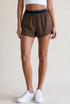 Contrast Waistband Casual Runner Shorts