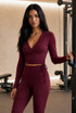 Active Long Sleeve Wrap Top