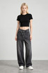 Overlap Wide Leg Jeans