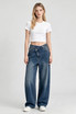 Overlap Wide Leg Jeans
