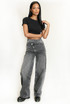 Overlap Wide Leg Jeans