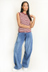  Wide Leg Jeans With Buckle Waist