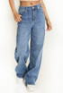 Dad Fit Blue Wash Jeans