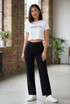 Black Wide Leg Tall Jeans