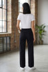 Black Wide Leg Tall Jeans