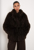 Luxe Reversible Shaggy Fur Jacket 
