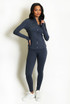 Sculpted Active Jacket And Legging Set