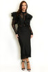 Lace Blouse With Layered Ruffle