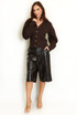 Balloon Sleeve V-Neck Cardigan