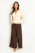 Balloon Sleeve V-Neck Cardigan