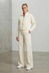 Contrast Piping Active Jacket and Trouser Set