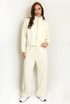 Contrast Piping Active Jacket and Trouser Set