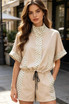 Polka Dots Half Sleeves Jacket and Shorts Set