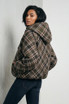 Plaid Check Hooded Jacket