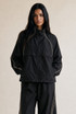 Contrast Piping Windbreaker Jacket