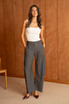 High Waist Barrel Trousers
