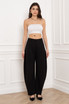 High Waist Barrel Trousers