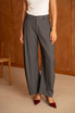 High Waist Barrel Trousers
