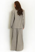 Oversized Structured Blazer with Drape Pleated Trouser