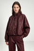 PU Pleated Oversize Jacket