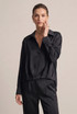 Satin Pleated Hem Blouse