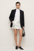 Sequin Textured Mini Skirt