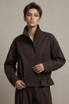 High Neck Drawstring Utility Jacket