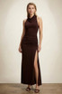 Ruched Detail Maxi Dress