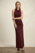 Ruched Detail Maxi Dress