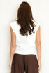 Pearls Padded Shoulder Top