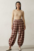 Check Plaid Balloon Joggers