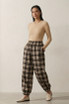 Check Plaid Balloon Joggers