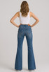 Mid Washed Blue Flare Leg Jeans
