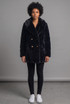 Oversized Collar Faux Fur Coat