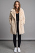 Oversized Collar Faux Fur Coat
