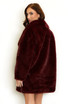 Oversized Collar Faux Fur Coat
