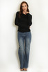 Boat Neck Long Sleeve Top