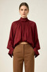 Balloon Statement Cuffs Blouse