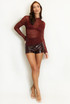 Vinyl Mini Shorts