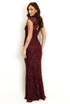 Sheer Floral Embellished Maxi Dress