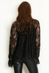 Floral Lace Ruffle Blouse