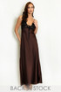 Lace Bodice Satin Maxi Dress