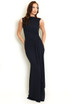 Draped Side Sash Maxi Dress