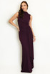 Draped Side Sash Maxi Dress