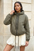 Grid Check Hooded Jacket