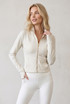 Paneled Athleisure Gold Zip Jacket